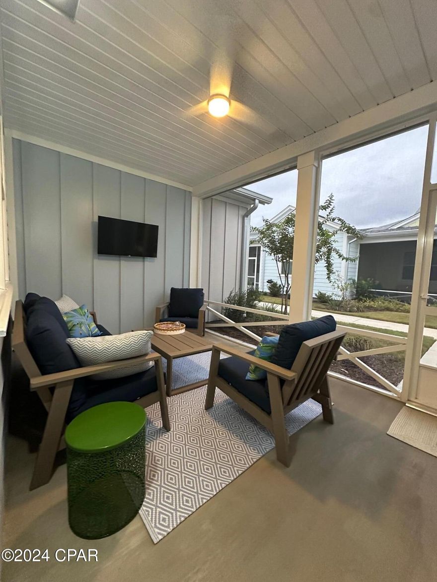 Live the coveted 55+ community of Latitude Margaritaville Watersound right now!  Home available for 3 month minimum up to 12 months.  Relax on your private porch of this gorgeous Camelia Cottage.  Fully Furnished/Turnkey and all appliances included (refrigerator, range, dishwasher, microwave, washer and dryer). Just bring your toothbrush and computer! No yard work required so you'll have lots of time to enjoy all the amazing activities and meet new friends!

RENTAL REQUIREMENTS:
At least 1 tenant MUST be 55+
SHORT-TERM (3mo to 6 mo)
LONG-TERM (over 6mo to 1yr) 
SMOKING is not permitted in any home or lanai/porch
BACKGROUND CHECK (credit, criminal, eviction) required & paid for by each tenant
NO PETS
$$ Due upon lease signing: Security Deposit $$ Due at Lease Start:  1st mo + last mo+ cleaning fee + pet fee due at move-in
COMMUNITY ACCESS - tenants purchase all gate & amenity access credentials through HOA (transponders & passports).  Tenants have full use of all amenities just as a homeowner has.