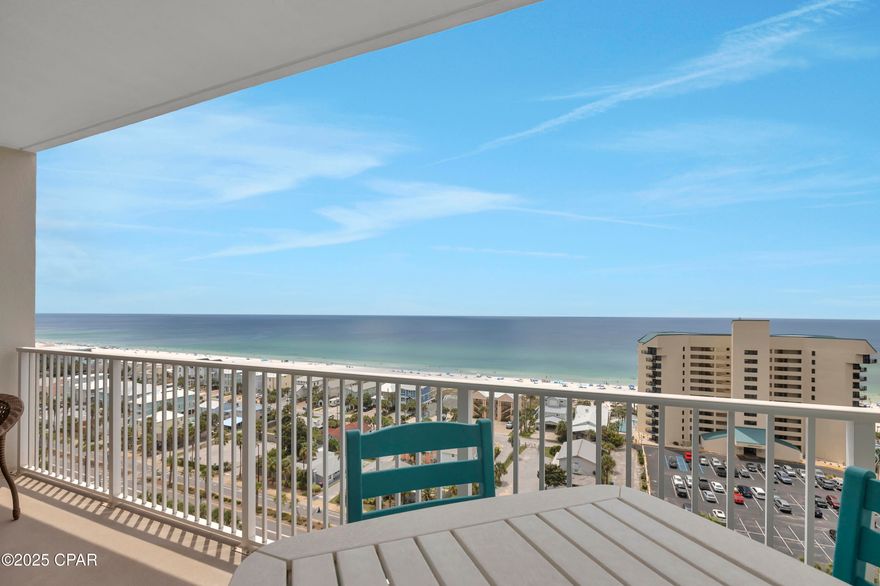 HIGH FLOOR. LOW STACK. BIG VIEWS.

This 13th-floor unit near the southeast end of Laketown Wharf offers stunning Gulf views from the living room and balcony, plus peaceful golf course and lagoon views from the front entry. Located in the desirable fourth stack—close to the elevator but away from heavy foot traffic—this 1-bedroom, 2-bath condo also includes a dedicated bunk area with a double bed on the bottom bunk, comfortably accommodating up to six.

Used exclusively as a vacation home by the current owners, this condo has not been rented under their ownership. The excellent condition reflects the care and maintenance consistent with non-rental occupancy, along with thoughtful updates that have preserved its like-new feel. With 9-foot ceilings, 1,047 square feet of well-maintained space, and being sold fully furnished and turnkey, it's ready for immediate enjoyment.  

Laketown Wharf is known for its unmatched amenities. Residents and guests enjoy five pools, including one heated year-round, two hot tubs, a fitness center overlooking the Gulf, a kids' playground, pickleball, and even mini golf. The 52,000 square-foot boardwalk circles the lake with a nightly fountain and light show. Direct, gated beach access sits right next door to Pineapple Willy's. On the ground level, you'll find a lineup of restaurants, shops, and entertainment: Juan Taco, Wharf Seafood Buffet, The Candymaker Ice Cream Shop, PCB Pizza, In Cahoots for breakfast and brunch, The Press coffee shop, The Bun Lab, and more. The property also offers 810 Billiards & Bowling, a salon and nail bar, barbecue and pet areas, a poolside Splash Bar & Grill, two parking garages, and beach chair rentals. HOA dues include water, sewer, trash, cable/TV, pest control, WiFi, and full use of amenities. Nearby attractions continue to grow, with Dolly Parton's Pirate Theater, Topgolf and Mcguire's Pub now open in Panama City Beach. 

All information is deemed reliable but should be verified by the buyer if important.