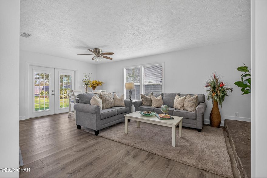 This 3 bedrooms 2 bathrooms home is conveniently located to schools, shopping and Tyndall AFB. Home features freshly paint, new stainless-steel appliances and LVP flooring. Outside you can enjoy a large back yard with privacy fence and storage building. Newer water heater and 2019 roof. Property is being sold AS IS. Buyer to verify all pertinent information.