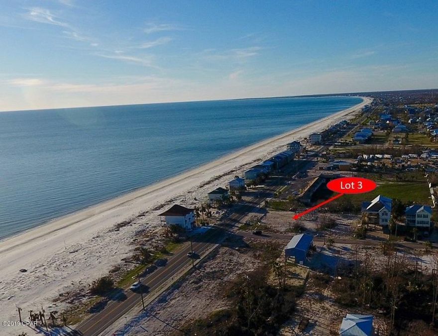 Gulf View and X Flood Zone on large corner lot, located in St Joe Beach, Florida. Larger lot than most. This lot measures 60' x 180'. Beach access just across the street to the East.. Engineer Stamped.Home Plans included with the sale. The plan offers Excellent Gulf Views of the beach, tip of Cape San Blas and sunsets. NO HOA dues. Survey attached.