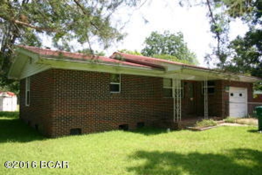 Short sale potential in Chipley. This 1 bedroom 1 bath home is in need of some repairs and updating, but represents a great value for the price. Large lot (4/10 acre) is chain link fenced and features a large yard building. Brick sided and metal roof for very low maintenance. Lender approval of price and terms will be a contingency to any contract.