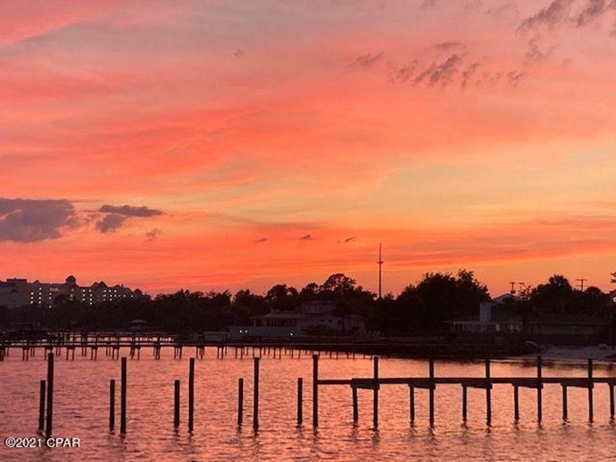 Great unit in this Bay Front Community.  They have just completed installing new railing on steps and new balcony railings.  This  beautiful 1 BR 1 B unit has new carpet in bedroom and walk in closet and new water heater and is located in this quiet gem of a community of Landmark on St. Andrews Bay.  Immediate occupancy!  2 pools, one is bay front with beautiful pavilion, covered area with BIG TV, BBQ, and tables and chairs,  Dock with boat slips.  They have a beach area with sugar white sand plus lounge chairs.  Enjoy the views over St. Andrews Bay, watching shore birds,  boat traffic, you can even fish.  PLUS amazing views, sunsets and even the moon over St. Andrews Bay. Conveniently located to downtown, restaurants grocery stores, 23nd St and quick access to Hathaway Bridge and PC Beach