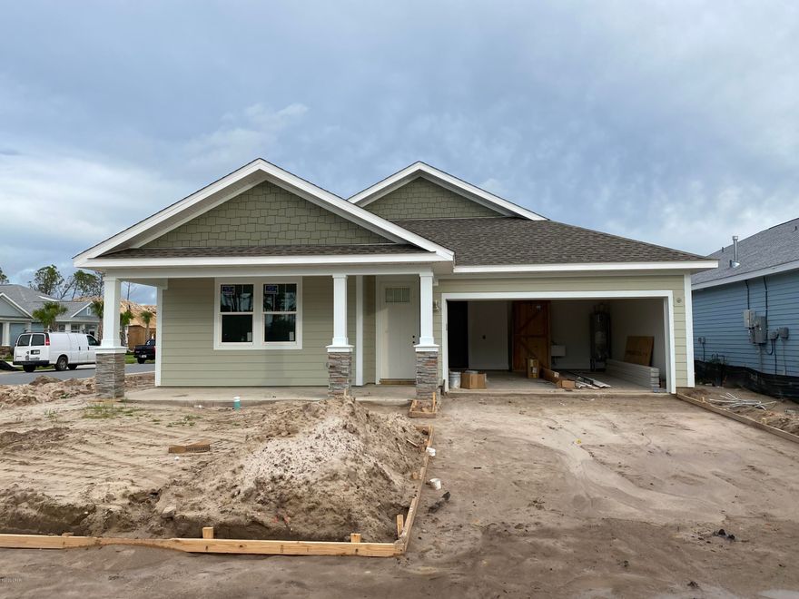 NEW CONSTRUCTION SHEARWATER GOLD 3/2-located in Panama City Beach's desired Breakfast Point subdivision built by Southern Coastal Homes-Offering quick easy access to TAFB, the white sandy beaches of the Gulf of Mexico, Publix anchored shopping center, Breakfast Point Academy-Rated A (walking distance)and the famous Pier Park. INTERIOR features of this coastal inspired home offers a private grand Foyer entrance, large volume Great Room with an open floor plan, kitchen with 4 burner gas cooktop, center island, custom cabinetry with soft close drawers and stainless steel appliances, Master Suite with tray ceiling, expansive tiled shower, double vanity and large walk-in closet. Large covered patio just off Great Room makes this home perfect... for entertaining. EXTERIOR-This SHEARWATER GOLD home features a 2 car garage, covered lanai, covered front porch, fully sodded yard with Rain Bird sprinkler system. This home includes all of the GOLD STANDARD FEATURES LIST with upgraded finishes including Luxury vinyl plank flooring, custom cabinets, granite solid surface counter tops, 50/50 stainless steel undermount sink, tile back splash, Whirlpool stainless steel "Gourmet Kitchen" appliances, stainless sink and much more. See the GOLD STANDARD FEATURES LIST, available DIAMOND ADDITION items
Gold Appliance Package Includes: 30" Chimney Hood in Stainless Steel: 4-Burner Gas Cooktop in Stainless Steel: Countertop Microwave with Trim Kit in Stainless Steel: Front-Control Dishwasher in Stainless Steel: 5.0 Cu. Ft. Single Wall Oven in Stainless Steel