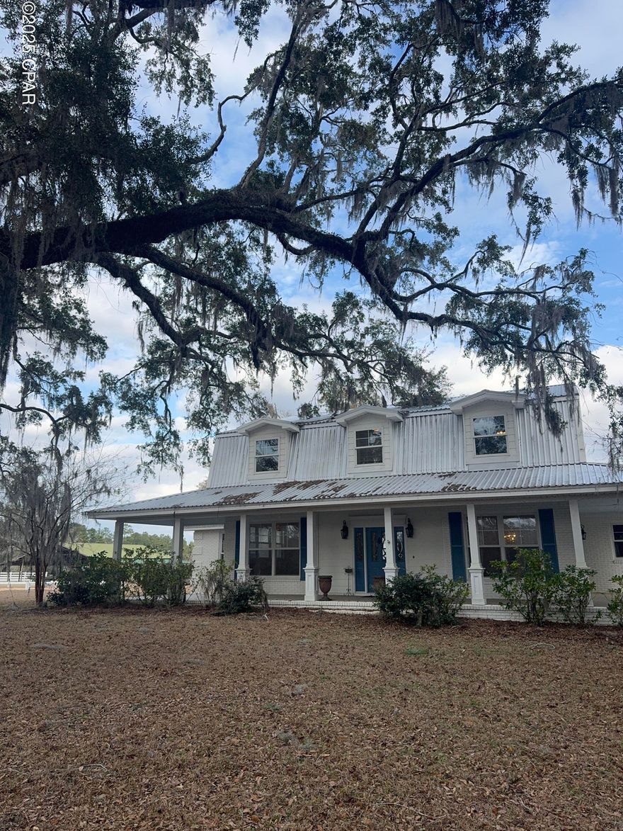 Entered for comp purposes only. 

144 acres, 1700 feet of frontage on Highway 79, 400 feet of water frontage on Holmes Creek. Home, carriage house, barn with 2 stalls, stable with 8 stalls, tack room, pole barn, cypress cabin, 3 ponds.