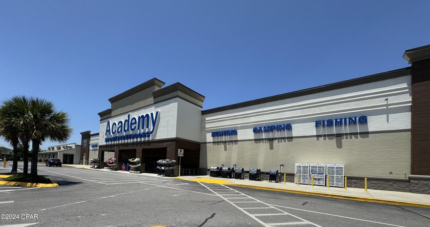 Prime retail location in the heart of the 23rd Street corridor, in the Stanford Station Shopping Center, anchored by Academy Sports. Unit is 1,400 Sq. Ft. and located between Dollar General and Sunset Shoes.  Located on Panama City's busiest commercial and retail corridor, with great visibility easy access and attractive lease rates and terms.