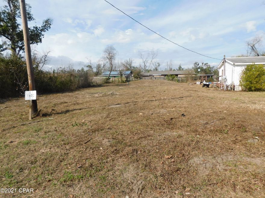 Wonderful lot .  50x150.  Has a septic tank never been used.  Seller has a good survey  of property.  Water and power available. 

 You can have trailer  or build a home here. Lot is ready to go.



 Close to schools , close to shopping  and beaches.