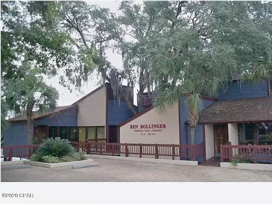 Waterfront office building with prime location Downtoen across from Bay County Courthouse. offers a large reception area, offices, conference rooms, storage rooms  and is ready for immediate occupancy. There is also a upstairs studio apartment with 3/4 private bath & water views. Tenant to pay sales tax & property taxes.

Lots of Parking.