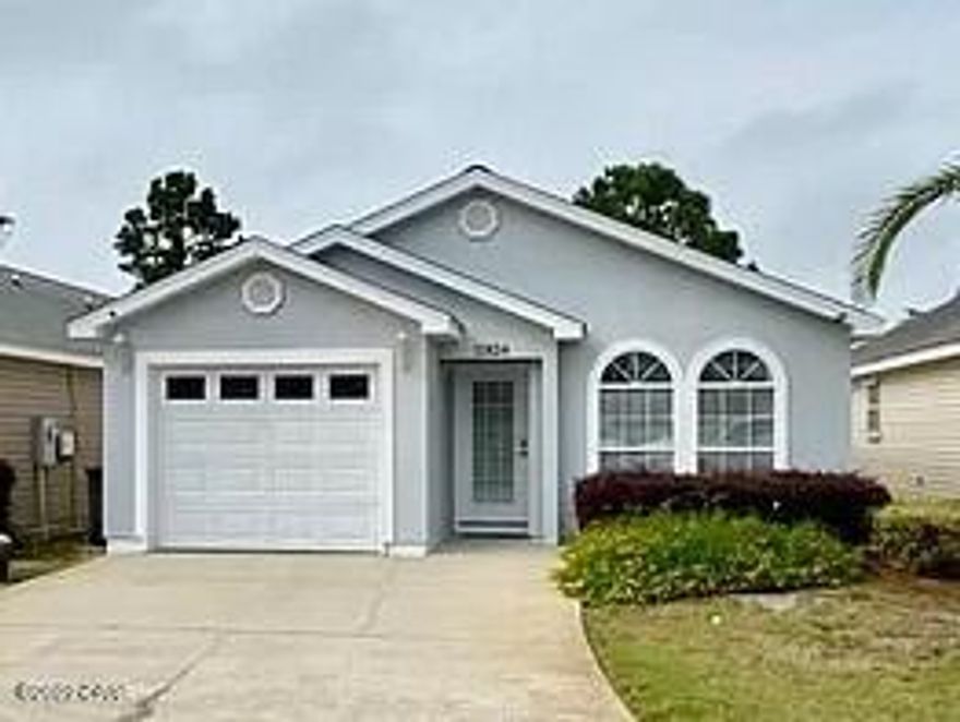 Beautiful home in gated community conveniently located to Navy base, Pier park, shopping, entertainment and the beach! Home is also located on cul-de-sac and has a  Split bedroom floor plan. 2 bedroom,2 bath and additional room that could be used as an office or nursery. Open Living ,dining and kitchen with breakfast bar. Community pool. UNFURNISHED Trash and lawn care included.