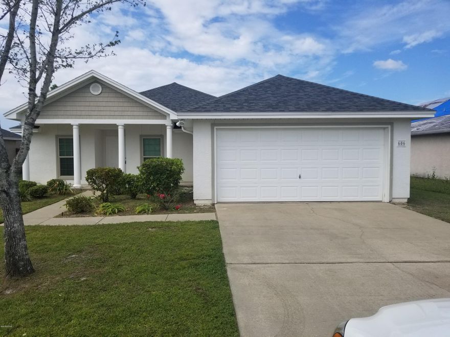 'CURRENTLY UNDER CONTRACT, SELLER ACCEPTING BACKUP OFFERS' Fantastic Home In a Great Lynn Haven Neighborhood!!! This beautiful home had minimal damage from Hurricane Michael that was quickly and professionally addressed. New roof (Platinum Install w/ Warranty), new porcelain plank/wood-look tile, new Samsung appliances (w/ a convection oven!), new interior paint, new carpet, new privacy fence, and all new impact windows and French doors. Spacious backyard with green space behind it that will flow into Lynn Haven's highly anticipated ''Rails To Trails'' project. Seller is even offering a transferable Home Warranty to give buyers extra peace of mind! This is a solid, well-built home at a great price so CALL TODAY to schedule your private tour!!!