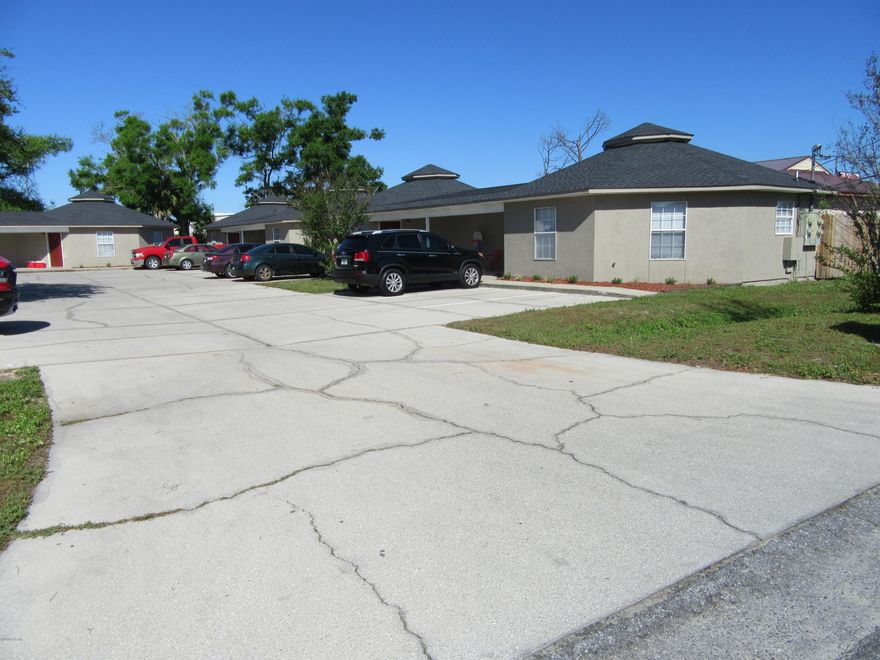 Attractive 2 Bedroom 1 Bathroom apartment in central Panama City. Open floor plan with Vaulted Ceilings and recent renovations include but not limited to, wood plank flooring throughout, new paint, trim and doors. Convenient to shopping and dining. Rent includes lawn care. All property sizes and ages are approximate, please measure and/or verify if important. School assignments are subject to change, please check with Bay County for most accurate information. Deposit is the same as one month's rent. No pets allowed.