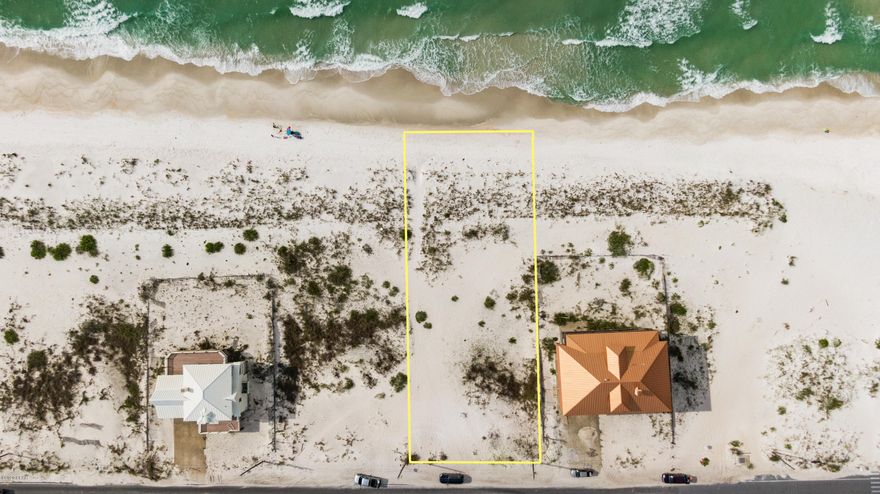 Own a piece of paradise with this buildable GULF FRONT LOT in the Florida Panhandle. This quiet area on Navarre beach is along the pristine emerald coast of Florida, with beautiful sunsets and gorgeous gulf front views. A short distance to the Gulf Islands National Seashore, a US national park, affords locals the added opportunity to experience cultural history, historic forts, waterfront activities, natural habitat and wildlife, camping and star gazing. Though known as Florida's Relaxing Place, there are all the essential amenities to explore, local grocery shopping, local restaurants, and a local fishing pier to name a few. This is a wonderful gulf front lot and worth taking a look to build your dream home!  Owner financing available.