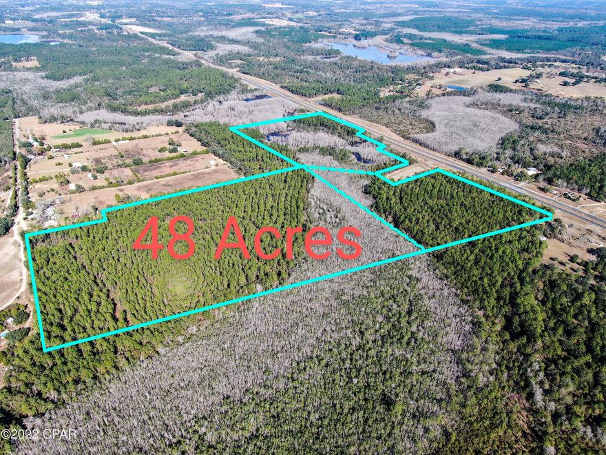 Beautiful 48+/- Acre Tract less than an hour from Panama City Beach! Property has an abundant amount of mature scattered hardwood throughout, and would make a perfect home site or recreational tract. Additional acreage available for purchase.