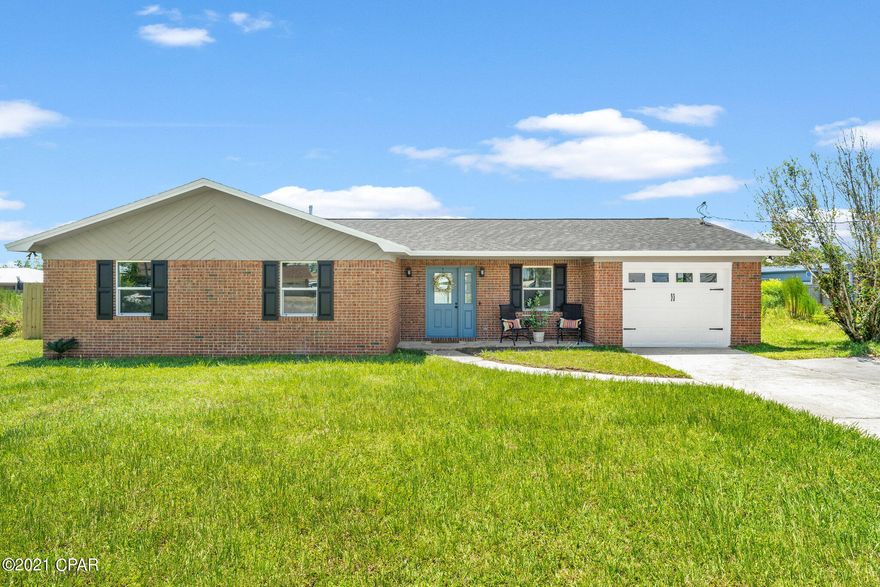 RECEIVED MULTIPLE OFFERS, HIGHEST AND BEST BY 5PM, 8/17/21. Beautiful brick move in ready home just minutes from Tyndall! Home is in a well established neighborhood at the end of a cul-de-sac. New 2021 roof, HVAC, and windows. Kitchen has brand new white shaker cabinets with modern black finishes, quartz countertops and new stainless steel appliances! New flooring throughout home. New vanities, mirrors, fixtures, toilets and ceiling fans. Big fully fenced yard. Don't miss your opportunity to own this beautifully remodeled home!