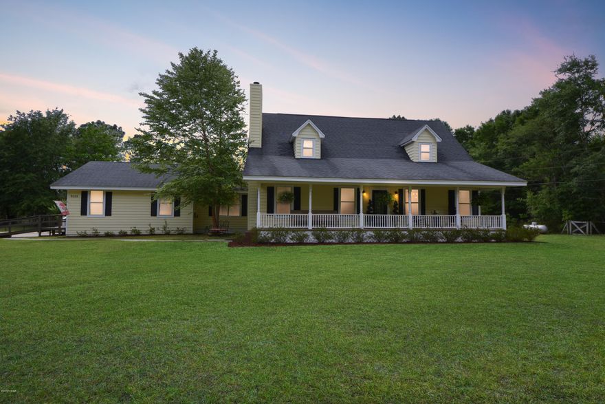 Bring Your Horses!  This 4-bedroom 3 bath 3100 sf home sits on 2.5 Acres and features a Horse Barn, Storage Barn 2 Storage Sheds, Inground Pool, Fenced Yard, Gated Drive, Large Workshop, Beautiful front Porch, Large Master Bedroom on 1st Floor.  Large Master Bath with Separate Titled Shower, Jacuzzi Bath and Granite double Vanity. Wood Flooring in Living Room and Dining Area, Tile in Kitchen and Bathrooms, Carpet in Bedrooms. Huge eat in Kitchen features Stainless Steel Appliances, Granite Counter Tops, Kitchen Island with Seating and Plenty of Counter and Cabinet Space. There's More! This beautiful home also includes a good-Sized Mother In Law's area.  The space features 1-bedroom, small kitchen area with Refrigerator and microwave, and it's own large bathroom.  Just a 10 Minute to Town, Shopping and Entertainment. If you want more space this home is perfect.  Call your agent today to schedule and showing today.  All ages, Measurements and room sizes are approximate.  Please Verify if important.