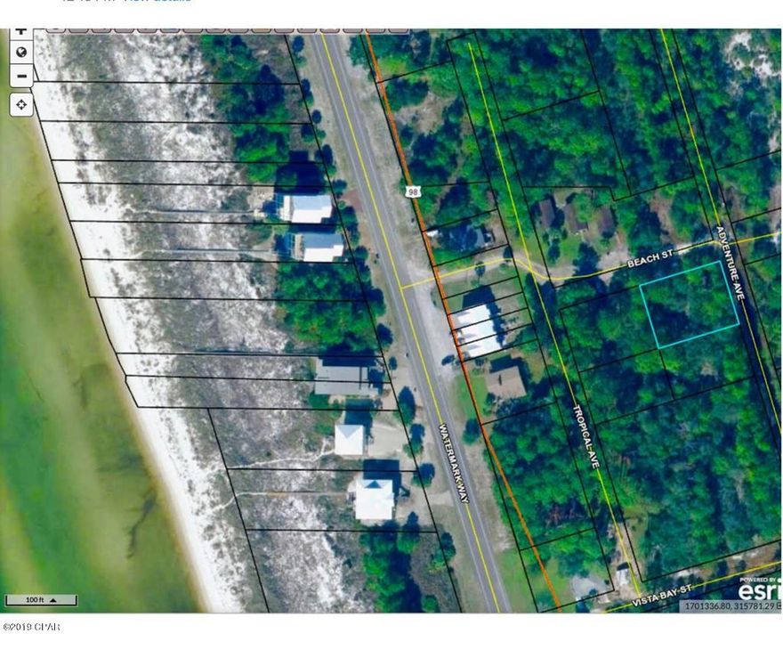 Rare find. Private enclave backing up to Windmark. Unrestricted beach access. 300 yards to beach. NO FLOODING during hurricane Michael. All utilities available. Deeded beach access. Enjoy the privacy of the closed Old Hwy 98.  Beautiful Sunsets.

RV allowed.