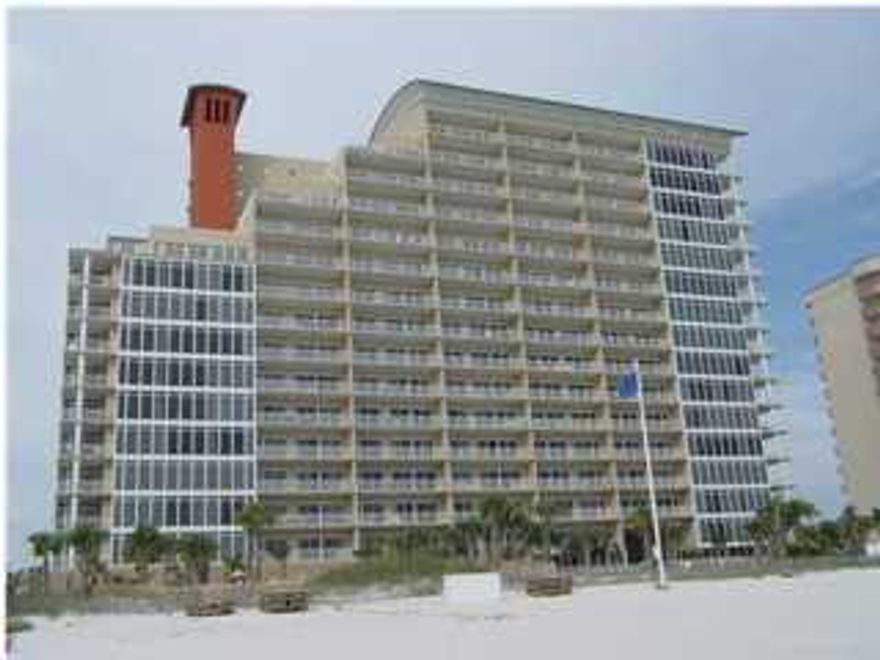 Sterling Beach is truly one of Panama City Beaches very finest condo complexes.  This 3-Bedroom, 3-Bath unit overlooks the sparkling Gulf waters and the 4,000 sq.ft. tropical free form pool.  Ten Foot Ceiling and over 35 feet of floor to ceiling windows showcase our beachs and sunsets.  Truly awesome is the only way to describe the views.  Two large master suites, each with its own balcony access.  Bedroom number two has its own private balcony.  There is also a third guest room.  An oversized kitchen has plenty of counter and cabinet space and has an adjoining utility room with plenty of extra storage space besides the full size washer and dryer.  A good sized pantry completes the kitchen.  The living and dining room all have the 10-foot windows overlooking that Million Dollar View.  The living room also has a gas fireplace, an inset TV area, track lighting and almost every room in the unit has attractive crown moldings to go with those high ceilings.  There are two seperate balconies.  The unit comes fully furnished and is ready to occupy.  Amenities include to large tropical pool surrounded by an extensive brick paper deck, a hot tub, and a large adjoining BBQ area set up with tables, umbrellas, and large commercial gas grills.  A waterfront fitness center is available for the health conscious.  There is also an activity room with an adjoining 44-seat theater that is perfect for popcorn and movie nights and   Power Point equipment is available if you want to hold a business meeting or something there. Both HOA office and rental office are also onsite.  Sterling Beach is located close to town, area grocery stores, some of our area's best restaurants and shopping venues.  St. Andrews State Park is just down the road and most of the areas fishing, diving, and sight seeing fleets are right down the road on Thomas Drive.  You know from the moment you pull through the gate onto the Royal Palm lined paver driveway that you have arrived someplace special.  There are only 92-units and the building is served by two high speed elevators.  Come make this Sterling Beach condo your "Place in the Sun".