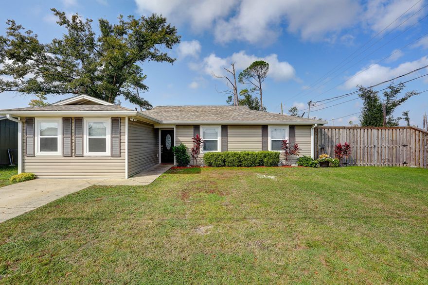 Completely updated 4 bedroom 2 bath home in the heart of Lynn Haven. Owners have meticulously maintained this home and updated every square inch. Ultimate ''Clean'' home with whole home water softener and reverse osmosis system added by Culligan in 2019 and Remi Halo air purification system for clean and sanitized air. Beautiful open concept kitchen with vaulted living room and attached Florida/sitting room. 4th bedroom is separate from the others and allows for max privacy. Oversized master with en suite bathroom and walk-in closet. Property has an 8ft privacy fence and detached workshop. New plumbing and water heater installed in 2018.