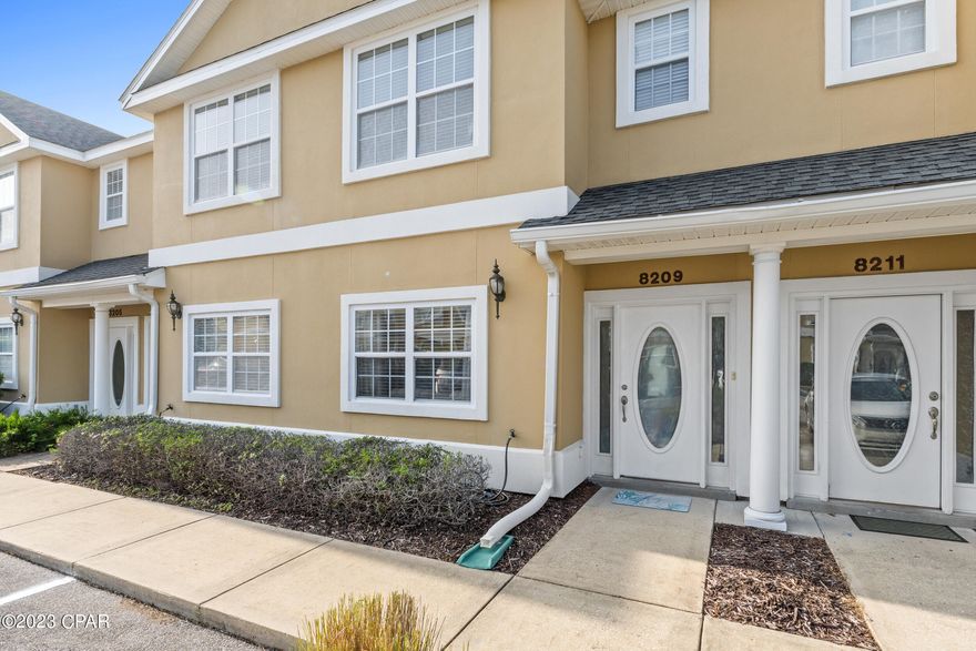 UNDER CONTRACT- SELLER WILL CONSIDER BACK UP OFFERS. Beautiful townhome in a gated community in the heart of panama city beach,Florida. 2/2.5 bath with granite countertops ,new roof 2018 and updated carpet in the bedrooms. New air conditioner and hot water heater. the gated community has pool ,fitness center and serene ponds. Enjoy the location which is close to all medical, parks ,entertainment , dining and shopping.