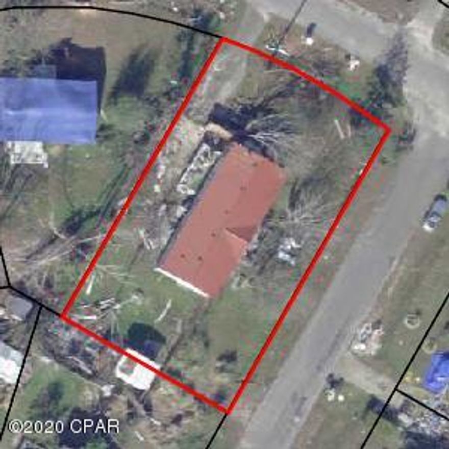 Vacant lot with septic tank, cleared and MH removed 03/25/2019