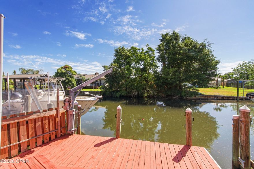 🌊 Canal-Front Townhome with Direct Bay Access - Boater's Dream! 🚤

Wake up to waterfront living in this beautifully situated 3-bedroom, 2.5-bath canal-front townhome offering the ultimate coastal lifestyle. With direct access to North Bay, you can step right out your back door and be on the water in minutes--perfect for boating, fishing, or a quick trip over to Shell Island.

Inside, you'll find a warm and inviting layout featuring a cozy fireplace, ideal for relaxing evenings, and two private balconies where you can enjoy peaceful water views and coastal breezes.

Step outside to your expansive multi-level deck and dock, designed for entertaining, soaking up the sun, or tying up your boat after a day on the water.



Highlights include:

3 Bedrooms | 2.5 Bathrooms
Canal-front with easy bay access
Fireplace for added charm
Double balconies with scenic views
Large multi-level deck & private dock
Newly paved road

Prime Location:
Conveniently located near Tyndall Air Force Base, the Naval Surface Warfare Center, local hospitals, shopping, and dining. Plus, you're just a short drive to Pier Park and the world-famous beaches.

Whether you're looking for a full-time residence, vacation getaway, or investment opportunity, this waterfront gem checks all the boxes.

Don't miss your chance to own this slice of paradise--schedule your showing today!