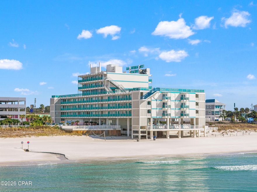 EXCEPTIONAL GULF-FRONT INVESTMENT OPPORTUNITY AT THE HISTORIC FONTAINEBLEAU TERRACE. Secure one of the most accessible Gulf-front assets in Panama City Beach! Unit 301 is perfectly positioned on price, offering a rare entry-level opportunity for an investor ready to capture the full potential of this high-demand market. Tastefully decorated and situated to maximize scenery, this unit is a blank canvas for your rental success, and one of the lowest priced condo's in PCB, Florida!

PREMIUM WEST END LOCATION: Experience the most desirable side of Panama City Beach. Located on the quieter West End and adjacent to the protected, low-density Bid-A-Wee Beach, your views are unobstructed and shielded from high-rise development on the east side of the building. You are perfectly situated just over a mile from the heart of the action, including the luxury shopping of Pier Park, the new Topgolf, and local dining.

YEAR-ROUND REVENUE POTENTIAL: Panama City Beach has evolved into a true year-round destination. With world-class events hosted at Pier Park throughout all four seasons—including the New Year's Eve Beach Ball Drop, UNwineD Festival, Bike Week, Ironman competitions, and massive car shows—the opportunity for consistent occupancy is immense. Unit 301 offers the coastal lifestyle that travelers seek for year-round stays.

UNMATCHED GULF VIEWS: Enjoy exceptional, front-row views of the Emerald Coast and the soothing sound of the waves right from your front door. The proximity to a deeded beachfront community ensures permanent, panoramic sights of the sugar-white sand and emerald waters.

INVESTMENT OPPORTUNITY & GROWTH: The all-inclusive HOA is an investor's dream, covering electricity, water, fiber-optic Wi-Fi, and more. This low-maintenance property is an ideal entry point for an owner looking to build a dedicated guest base. With strategic management, this unit has the potential to reach an annual income of $35k-$40k as you establish your repeat clientele.

AMENITIES & FUTURE GAINS: Fontainebleau Terrace has recently passed its milestone structural inspection and is currently undergoing enhancements to ensure a bright future for this historic landmark. Owners and guests enjoy a beachfront pool, private beach access, a 5th-floor rooftop panoramic lounge, and dedicated parking.

LIVE THE PCB LIFESTYLE: Don't miss this chance to secure a profitable piece of the historic Fontainebleau Terrace while prices remain accessible. Buyer to verify all information and measurements deemed important. Schedule your viewing today!