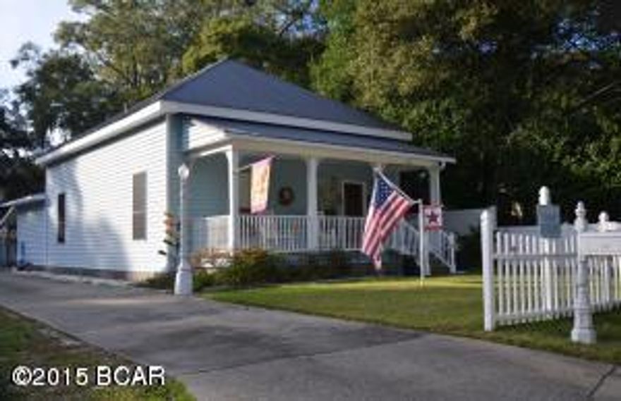 Millville ... Home Sweet Home ...lovely area of Panama City, FL   2/2 w 1,224 SF in main house with detached studio to include a full bath and kitchen area. Great for mother-in-law quarters/guest/or rental.  Home has been tastefully renovated. Large covered back porch looks over fenced in yard.  Front and side yards have sprinkler system. 50 AMP RV connection with water supply. Natural gas hook-up on patio for grill. Garden/tool storage & 10x14 shed. 2 car carport.  If location is important to you ... near schools, churches, hospital, shopping, 1/2 mile to boat launch and approx. 10 minutes to TAFB. Measurements should be verified for accuracy. Here is one you don't want to miss ... call today for private showing!
