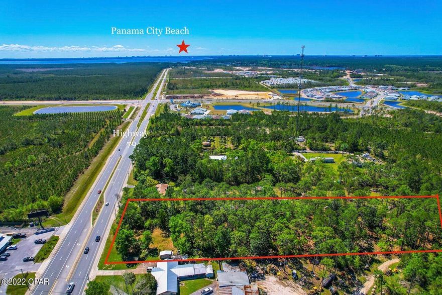 Amazing piece of Multi use property.  2.66 acres directly on Hwy 79 just North of Latitudes Margaritaville across from Boar's Head business.  zoned Village center multi use land.

Allowed R-5, C-1, C-2, C-4 except C-3 no Billboards.

See attached pdf of Village Center zoning specifications.

property is just minutes from the ECP airport and 10 minutes from Panama city beach and all it provides.

Worlds most beautiful beaches, Pier park etc...