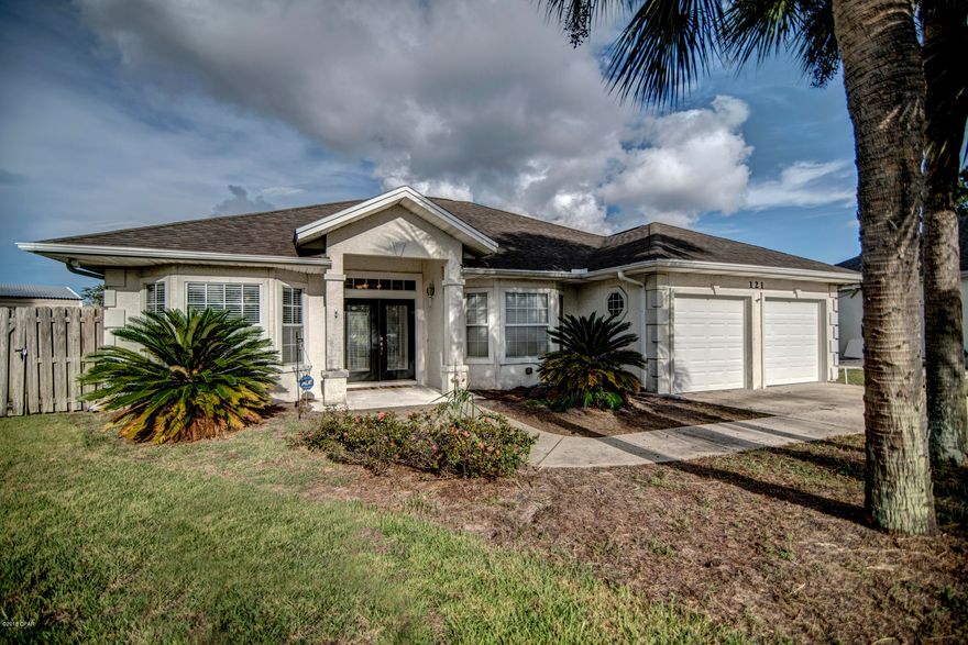 CURRENTLY UNDER CONTRACT, SELLER ACCEPTING BACKUP OFFERS. Currently under contract seller accepting back up offers. Insurance claim is finished all work is interior repairs completed and a new roof is due to be put on. Warrantied and transferable.

   

Central Panama City Beach location, in a well manicured development Palm Bay! Lowest Priced Home in the development.  Just 5 min to the beach or the highway or St. Andrews park. Split bedroom floor plan with the master bath has a double vanity, garden tub, separate shower and large walk in closet. The additional bedrooms are Jack & Jill that also have double vanity. The kitchen overlooks the great room with a open floor plan and corner fireplace. Tiled flooring in the kitchen and the foyer.