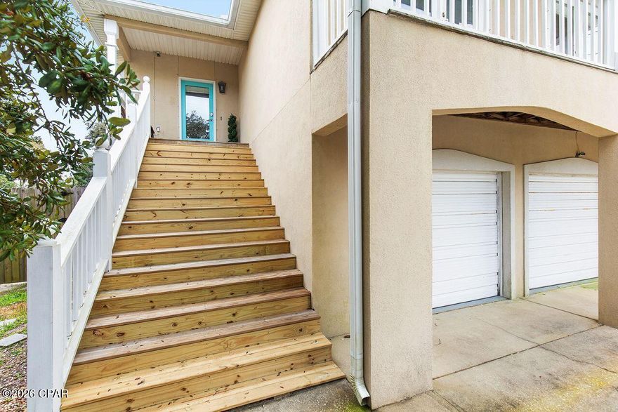 Half-block to the Gulf--sunset views, strong rental appeal, and the beach lifestyle buyers are searching for. 🌊🏖️
Prime west-end location in Panama City Beach just half a block from the sugar-white sand and emerald waters of the Gulf of Mexico--exactly what vacation home buyers and rental guests are looking for. This charming two-story beach home offers the ideal setup for a second home or income-producing vacation rental.
The bright open living and kitchen layout is filled with natural light and features granite countertops and stainless-steel appliances, creating a welcoming gathering space after a day at the beach. A large balcony off the living area provides the perfect spot to relax with evening breezes and enjoy beautiful sunset views.
Upstairs includes two bedrooms and one full bath, while the oversized first-floor primary suite offers added privacy with a sliding glass door to the patio and its own mini kitchen--a flexible layout ideal for guests or rental versatility.
Recent and practical upgrades include two AC units, hurricane shutters, new LVP flooring, updated kitchen, and a metal roof installed in 2018 offering durability and peace of mind, AND a game room space in the garage to include pool table, and hoops basket ball game.  Located minutes from shopping, dining, and entertainment at Pier Park and just a short drive to the iconic communities along Florida State Road 30A! 250 step walk to the beach, listen to the rhythm of the waves from your balcony, and enjoy the kind of location that keeps vacation renters coming back year after year. 🌅
(Buyer to verify dimensions and information deemed important )