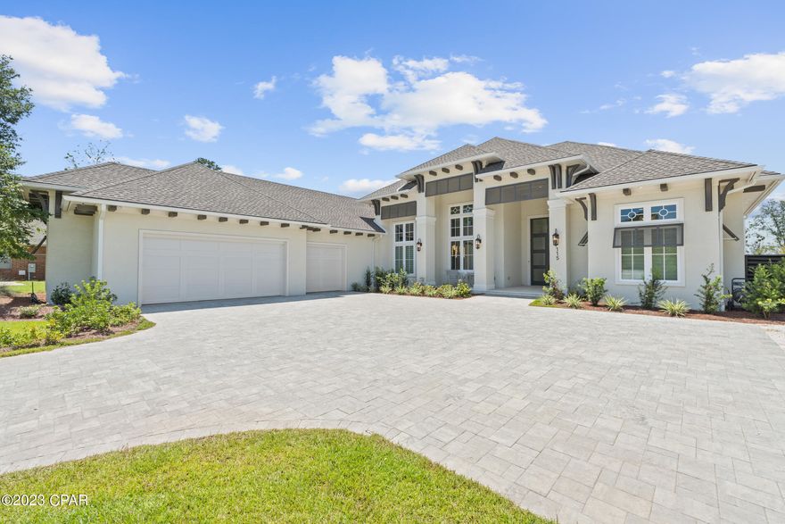 ''Currently Under Contract, Seller Will Consider Backup Offers''
This beautiful new home built in 2022 is on a spring fed private lake at Lake Merial. on 1.49 acres. The open floor plan has a beautiful dining area, living area and kitchen with beautiful views of the lake, screened in pool and jacuzzi. This over 6,000 sq. ft. total area home comes almost completely furnished with gorgeous furniture throughout and floors that are designed especially for this home with a marble like appearance. The kitchen has plenty of space for entertaining family and friends with a bar area and granite counter tops. Every room has high ceilings ranging from 12 ft to 17ft.  The master bedroom has a walk in closet and high tray ceilings. The Master bath has a beautiful air tub and a walk in shower with tile to the ceiling. The office is off of the kitchen area and offers a view of the lake right from your space. The three other bedrooms offer huge walk in closets and beautiful walk in showers. When you walk out the glass doors into the screened in pool area you will find an outside kitchen area. The property has so many extras and is a must see .Schedule a showing to see this home today!