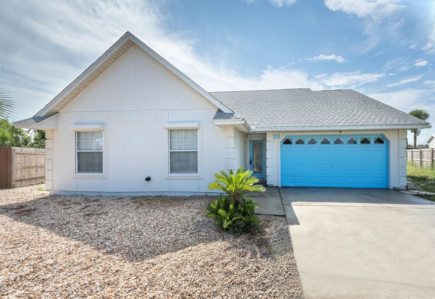 Do-It-Yourselfers don't miss your chance to own a home within walking distance (1/4 mile) from beach w/ tons of yard space for your toys!  Needs cosmetic upgrades & other minor fixes, but comes with roof certification and wind mitigation reports.  Truly a one of a kind opportunity for someone to move into this home and put their stamp on it & gain major equity.  Can be used as vacation rental.  Close to Pier Park Shoppes & 30A.  Home has unique mill work, such as rounded walls, custom woodworking trim & built-ins throughout, hurricane shutters, a sunroom, gas burning fireplace+