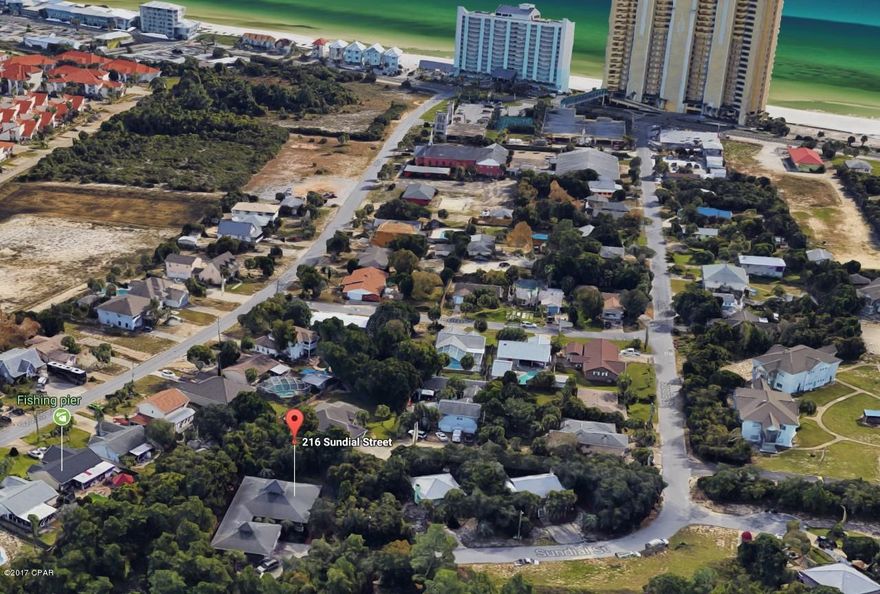 Custom built Plantation Style home situated on 3/4 of an acre lot. Split floor plan located at the end of quiet dead end street just a short walk to the Gulf. Very peaceful setting. The large lot has a privacy fenced around the perimeter and natural foliage on most of the lot. Very tranquil. New 5ton AC 6/17 and new roof 4/17. 3 car over sized garage with 12' ceilings and is accessible from the home thru the covered and tiled breezeway, proceed into the 12x40 screened porch which is setup for an outside kitchen. Kitchen is accessible from this area as well as the back bedroom. Every room has access to one of the large screened porches. You enter the home thru the 8 x 52' screened porch. Living room, master bedroom and 2nd bedroom are accessible thru  8' custom mahogany French doors . Rooms are also accessible from the interior of the home. Bedrooms are carpeted and the other rooms have ceramic tile. Master bedroom has private bath with double vanity, Jacuzzi tub and separate shower. Master also has a gas fireplace. The large living room has gas fireplace and opens into the kitchen and dining area. Great space for entertaining with the large breakfast bar. The home has 10' ceilings throughout with every room having ceiling fans . the front porch as well as the back porch swings convey with the home.