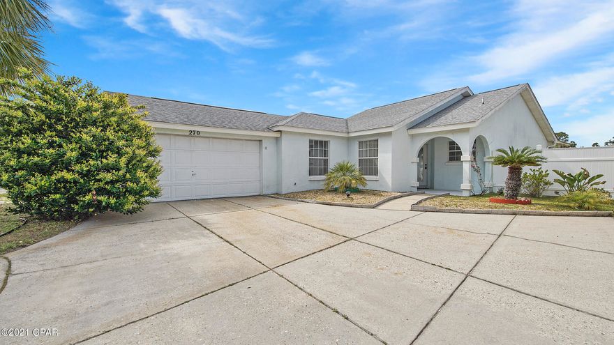 'CURRENTLY UNDER CONTRACT, SELLER ACCEPTING BACKUP OFFERS' Panama City Beach, FL- 3bedr/2bath Home in a Great Location! Serious buyers only with $2,000 nonrefundable deposit! ''As Is'' Home, price right in todays market! Home needs some updating, Plumbing lines are Polybutylene (PB) pipe), Roof needs some repairs. Currently, everything is working! Pool View from master bedroom, Sun room & living/dining room. Screened in Sun room will extend use of the outdoor space all year long. Bright and light throughout the home, from both the expansive sliders that open up wide, and skylights. The master suite has vaulted ceiling and new LVP floors,  bath tub, Separate Shower, and Double Vanities. Sizes/info/measurements are approximate, verify if important.