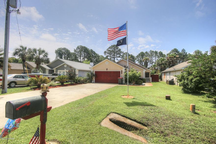 Gorgeous home minutes to the beach close to everything! Over 1,400 sq. ft. with 2 car garage and oversized driveway with room for an RV! Living room has vaulted ceiling throughout and a gas fireplace! Kitchen has newer stainless appliances, pantry and beautiful granite counter tops with custom back splash to match. The kitchen also has a gas stove with enormous breakfast bar for entertaining. Beautiful tile and wood floors are throughout the  home and separate dining room is off of the kitchen. The Master bedroom is large with a walk in closet and master bath. Large yard with huge patio out to the gorgeous SALT water swimming pool! Fruit trees and Jasmine adorn the yard with plenty of lush landscaping. This home just had a NEW ROOF installed and NEW Central Heating and air conditioning! There is a separate well for the sprinkler system throughout the yard so there is no charge for watering the lawn! There is a goldfish pond near the entry with beautiful tropical plants as well!. There is plywood above the garage for plenty of extra storage! Hurry!