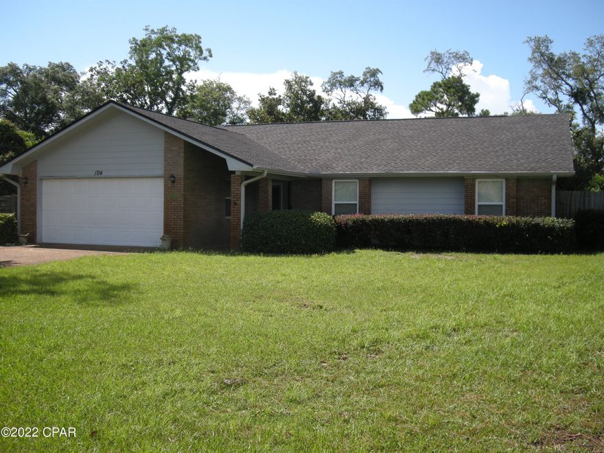 Are you ready to finally move to one of the most desirable neighborhoods? Bay Point! Now's your chance! This great brick and Hardie board home is just waiting for you to come in and bring your personal tastes and make it all yours. Close to the back gate entrance. Steps away from great restaurants like Grand Marlin & Capt. Anderson's, and the marina where you can rent a pontoon boat and head off for a fun day at Shell Island. Roof was replaced in 2019 as well as the skylight. Gutter Shield was installed. Windows in front of the house have been updated. The garage door was replaced with a reinforced door to withstand hurricane-force winds. Newer HVAC and water heater. Sprinkler system on well water. Screened in patio. Storm window covers in the garage. NOT in a FEMA flood zone.