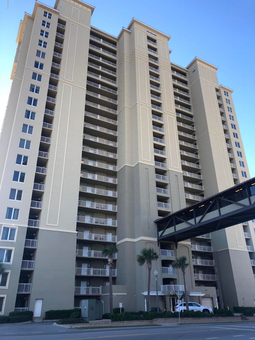 Beautiful 2 bedroom plus full size bunks , 2 bath condo at Grand Panama Beach Resort. This condo has it all! Beach front master bedroom opens onto patio with view of pool and beach below. Master bath has standing shower and separate tub. Granite countertops, stainless steel appliances and updated wood flooring! The views are amazing! The amenities make this a great rental investment or second home. Call today to see this one!