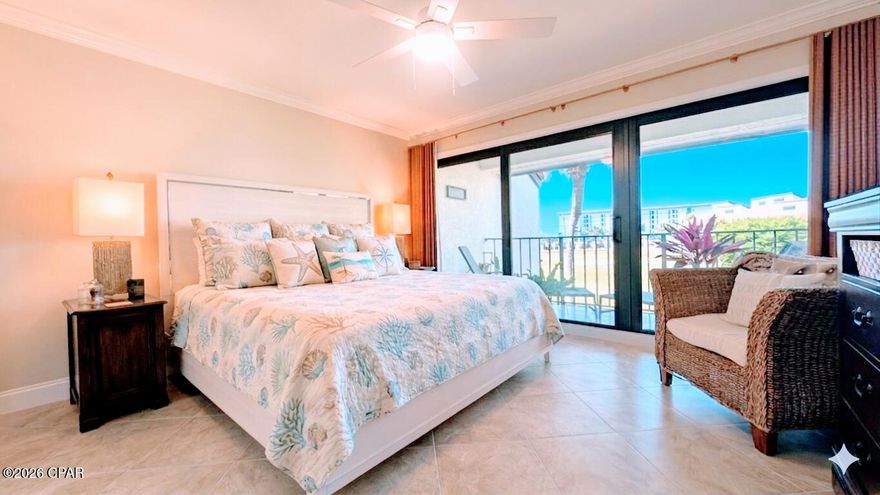 Edgewater Villa Buyers, Look No Further!
Welcome to Serenity on the Course with Peek-a-Boo Gulf Views.  Upgrades Galore within this Golf Villa overlooking Hole #1 on Edgewater's private 9-hole Course.  This 2 bedroom, 2 bath Villa has numerous updates including (but not limited to): Completely updated Kitchen, Appliances, Flooring, Cabinets throughout, New King Bed and mattress, Ceiling and Woodwork throughout,  New LR Furniture, Lighting & Décor. BEST VILLA VIEWS!!  The Master Suite boasts a King size bed and private bath with walk-in closet and access to Expansive Balcony. Guest bedroom with sleeper sofa and desk with access to guest bathroom.
Agent also manages #614 and #615 for Property Management.  #614 is a Vacation Rental bringing $35k/year.  #615 is a long term bringing $2500/month.
Edgewater is one of the finest full service beach resorts in PCB, on the beautiful white sand beaches of the Gulf of Mexico. Exclusive amenities include 11,800 sq.ft. lagoon Pool with waterfalls & tropical landscaping, 9 heated pools(seasonal), 4 hot tubs, Peak Season Pool side activities/live music, Pizza Shack, Ocean's full service restaurant & bar, Edgie's/Starbucks Coffee Shop/Ice Cream Parlor, Arcade, Spa, Fitness Center, Pro Shop, Executive 9 hole Golf Course, & 11 lighted Tennis/Pickleball/Basketball courts.  Free Access to Sports Courts and Fitness Center.  Equipment Rental and 9 Hole Golf Course are additional cost.