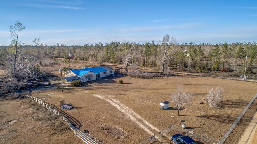 CURRENTLY UNDER CONTRACT, SELLER ACCEPTING BACKUP OFFERS-Back on the Market. Buyers could not perform. Nice home with Country living at its best. In-ground Pool. Enjoy the serenity and quietness of distance from your neighbors. Located on 5 acres just 20 minutes from the center of commerce and Hospitals in Panama City and 23rd street. Located between Youngstown and Fountain. Some roof damage from Hurricane Michael, and some Carpet and wall  damage in one room from water. Minimal damage. Great property for Horse's, private Garden or mini Farm, enough land to fulfill your dreams. High and dry. Just 60 minutes to Dothan AL and 90 Minutes to Tallahassee and FSU main campus. This property is in the center of Hunting and Fishing destinations. Property also has Workshop.