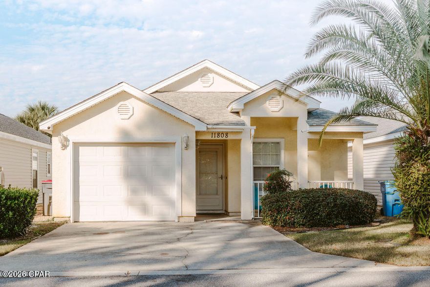 Tucked inside the gated community of Palm Cove, this inviting 3-bedroom, 2-bath home offers the perfect blend of comfort, convenience, and coastal lifestyle. Available furnished or unfurnished (your choice!), and yes--it's pet friendly! Step inside to an open floor plan with no carpet anywhere. Spacious rooms, ample closets, and easy flow make everyday living feel effortless. Out back, enjoy a screened porch that's perfect for morning coffee or winding down after a long day. Just steps away, you'll find the community pool and right behind the home, a large green space that gives you extra room to breathe. Location? Hard to beat. You're just minutes from the Gulf, Pier Park, plus all the dining, shopping, and entertainment you could want. Flexible lease options available: 6 or 12 months.