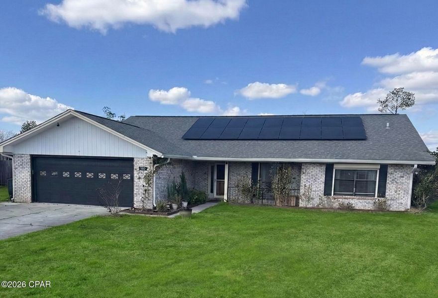 Beautifully Maintained home on a half acre lot with a backyard oasis you have to see to believe!!  When you walk through the front door, the inviting living room with gas fireplace and vaulted ceilings greet you like a warm hug!  From there, you can easily access the spacious, updated kitchen that features stainless steel appliances, tile backsplash and a standalone island with with an additional prep sink!!  The primary bedroom features vaulted ceilings, an ensuite with double vanities and an additional space that would make a great office, nursery, craft room or so many other possibilities.  There is also another bonus room off of the living room which allow plenty of room for storage, a play room, gaming room or many other endless options!  The screened in back porch leads to the phenomenal, very large and beautifully landscaped back yard.  Here you will find a custom built deck, roughly 16 X 20 feet, that accentuates the above ground pool, making this a perfect setting to enjoy those hot summer days!  There is also a storage shed to keep your outside equipment in, freeing up room in the 2 car garage.  There is also a custom made chicken coop  ready for you to add some chickens for fresh eggs in the morning.  All this is surrounded by a 6 foot wood fence giving you privacy to enjoy this well thought out sanctuary that is perfect for entertaining.  The sellers recently added an additional RV parking space to give you plenty of space for multiple vehicles, boats, etc.  Not to mention this home is in a sought after neighborhood that has underground utilities, sidewalks, and is convenient to shopping, restaurants, entertainment, Tyndall AFB and more.  Make your appointment to see this wonderful home today!