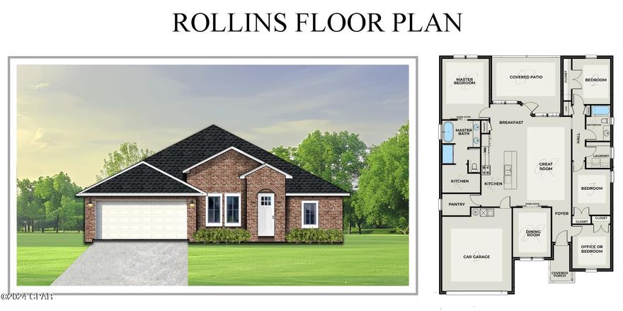 GRAND OPENING! Welcome to Game Farm, a secluded place to call home. Local homebuilder Ben Wortman Construction has brought this quaint community to a central location in Panama City. Wind through the entrance and over the bridge to find this spacious community, future features to include large wide homesites, brick homes, preservation area, ponds, the park, and walking path. CONSTRUCTION: Endless quality upgrades are found in this home including spray foam insulation, 10' ceilings, recessed lighting, all brick exterior, and sprinkler system. Tray ceilings in living room, dining room, & master bedroom and double vanities in the master bath. Completion estimated for late Summer/Fall 2024. ACTIVE CONSTRUCTION SITE, please use caution.