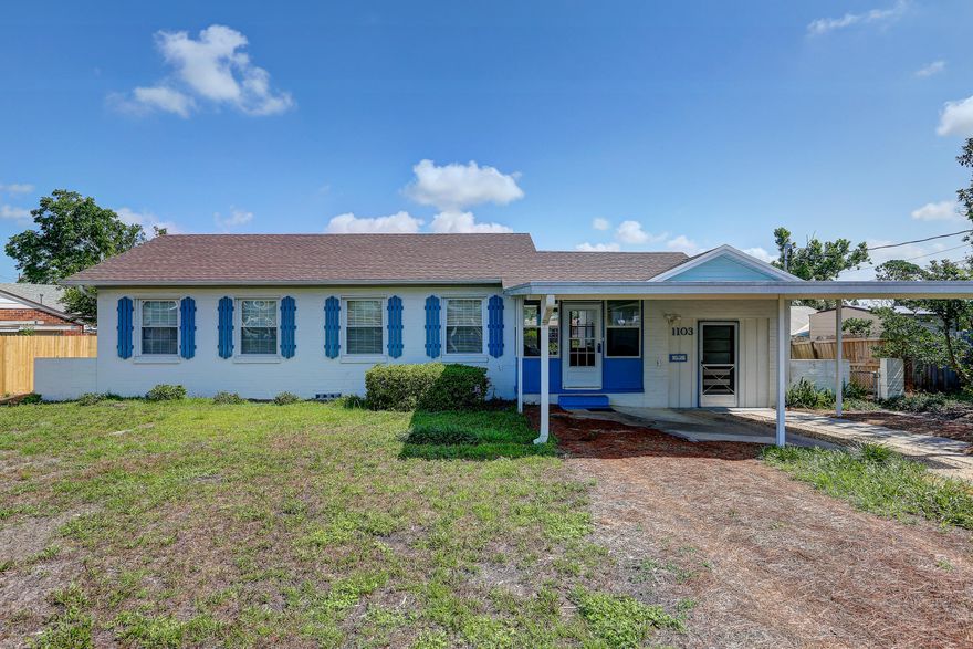 COVE CHARMER!!! This 2 bedroom 1 bath home is truly a GEM and perfect for the first time buyer or if your ready to downsize.  The owners have maintained it to the highest of standards.  New roof in 2018, new hot water heater, elastomeric exterior paint, cozy 11x15 breezeway that could easily be enclosed, finished carport and so much more.  The Cove is a highly desirable area, offering a near by marina, historical downtown, shopping, dining, hospitals and excellent schools.  This house has so much potential and Seller's have priced this house to SELL.  Call for your private showing today.  House is under a termite bond.  All ages, sizes, including sq. ft. are approximate measure if important.