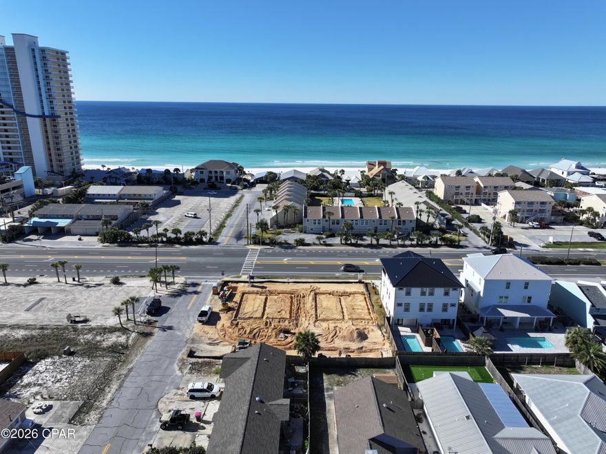 NO RENTAL RESTRICTIONS!!! 
This limited collection of vacation homes offers an exceptional opportunity to own in one of the area's most sought-after locations — literally across the street from the sugar-white sands and shimmering Gulf waters.
This home showcases spacious, open-concept designs with 4 bedrooms, 4.5 baths, and a bunk room. Enjoy high-end finishes, stylish coastal architecture, and your own private pool — the ultimate spot for relaxing or entertaining after a day at the beach. Expansive covered porches invite you to take in stunning sunrises and sunsets in true coastal style. Close to popular restaurants (walk to Schooner's), shops, golf courses, and water activities, this community also offers convenient access to Panama City proper and the Northwest Florida Beaches International Airport.