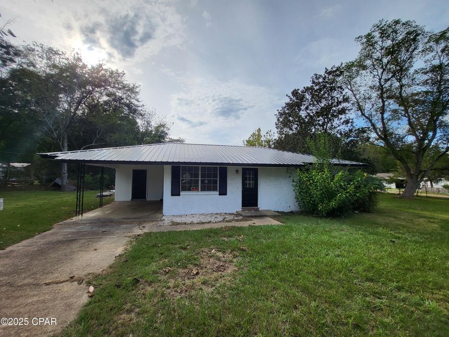 For Rent in Graceville.  This 2/1 ranch style home has a new roof, new CH/A, and new paint. Home offers a spacious eat in kitchen, living room, 2 bedrooms and a full bath.  Carport for parking with laundry room and storage. Chain link fenced in yard. Close to shopping, medical, and other amenities. No pets inside or outside. One year lease required.