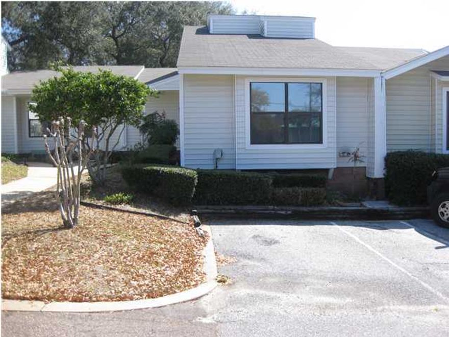 This privately nestled unit in Baker Court has been remodeled with updated light fixtures, freshly painted throughout, ceramic tile flooring in living area and kitchen with carpet in bedrooms and stairwell. The kitchen overlooks the dining and living area with a spacious open floor plan. The kitchen features updated appliances and washer/dryer also included. There is a master bedroom downstairs with en suite bathroom and step-in, tile shower. Upstairs is another master suite with bathroom offering a tub/shower combination. Great storage space in attic and under stairwell. This is really a great property! Unfurnished. Rent includes trash removal. NO PETS.