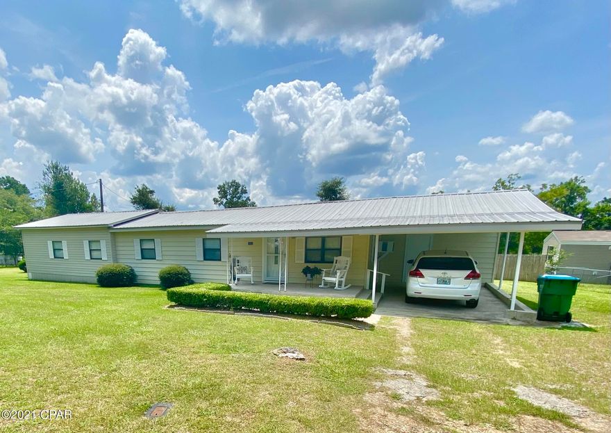 Excellent school zone, quiet neighborhood and very well kept home! This home has 8 year old central air, 10 year old roof, back up window unit, nice open floor plan with a breakfast bar, newer stove, refrigerator, washer and dryer, pantry, an exceptionally huge master suite..(makes a king size bed look tiny) with an ensuite that has a double vanity and nice walk in closet, also a nice second bedroom and bathroom. Two hot water heaters, one for just the master bath, aluminum and vinyl siding, back deck and a partially fenced yard. Come check it out!!