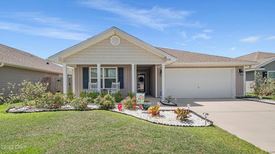 CURRENTLY UNDER CONTRACT, SELLER ACCEPTING BACKUP OFFERS Looking for a move in ready, established home? Look no further! This home is 3yrs young with the remainder of the 10 year structural warranty still active and transferable to the new owner. Sellers are offering a 1yr home warranty through buyers choice of provider up to $575 and $5,000 in closing costs with an acceptable offer. Sellers are willing to rent back the home as an option for any interested investors. This home has very enticing curb appeal with the detailed landscaping to include low maintenance rock beds and sellers installed irrigation. You will have a covered front porch to sit on and enjoy the view. Need a privacy fence for your furry family member or just want privacy for your cookouts? No problem, got you covered with this as well! Covered back patio to enjoy some drinks and good conversation. Inside the home you will be happy to see the custom painted cabinets with polished chrome hardware. The kitchen includes stainless steel appliances, goose neck kitchen faucet. Living area has a beautiful bladeless ceiling fan with light. Large Master bedroom with room for large king size furniture and sitting area. Master bath features double sink vanity, sliding glass shower doors, his & hers walk in closets. The home includes a smart home system that includes the main panel hard wired into the wall, camera doorbell, smart thermostat, digital door lock that can all be operated with the app from your phone as well. Curtains, outdoor camera's (other than doorbell camera) TV"s and TV mounts do not convey. Don't hesitate! Call today for a showing!