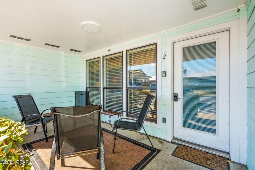 CURRENTLY UNDER CONTRACT. SELLER WILL CONSIDER BACK UP OFFERS. Least expensive Southwind unit on the market as of list date. This rarely available 1st floor 1bd, 1 ba(w/bunks) recently updated unit can sleep at least 6 and is sure to go fast. It's just steps from the community pool and across the street from the beach. Updates and upgrades include: Stainless steel appliances, 2022 HVAC, 2 new living room day beds, new full size stackable washer and dryer, new 65'' Samsung Smart TV in living room, new 43'' Samsung Smart TV in bedroom, new LED lights on front and back porches, new Schlage digital lock, and a new memory foam king mattress in master bed. All information is approximate and should be verified by buyers if important