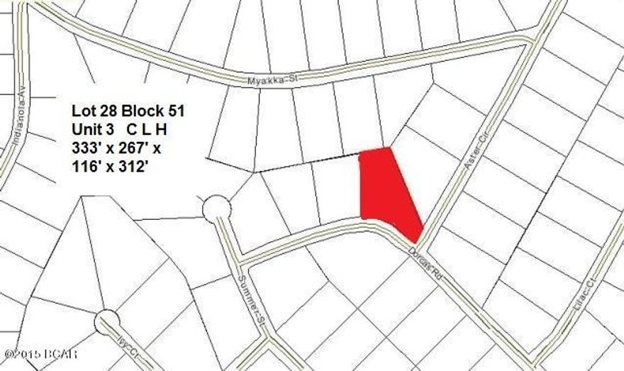 Big Corner Lot with over 300' of frontage on paved road in the Compass Lake in the Hills development in NorthWest Florida. Adjoining Lot # 27 is also available if a Double Lot is desired. Heavily wooded and appears to slope down to the North from the road to back of property, which allows for a Walkout Basement when constructing a home. Conveniently located just 15 minutes South of Interstate 10 at Marianna, and about 40 minutes North of Panama City for Shopping, Restaurants, Entertainment, and Beautiful Gulf Beaches. As an owner in this development you have access to Private McCormick Lake for Fishing, Swimming, Canoeing, Kayaking, as well as the Main Lodge over on Compass Lake with Swimming Pool, Tennis Courts, Horseback Riding. Come enjoy the Quiet Peaceful Lifestyle at Compass Lake Hil
