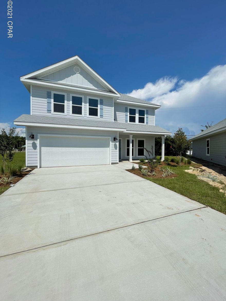Welcome Home! This brand new 4 bedroom 3.5 bath is located on a cul-de-sac in a quiet neighborhood. This home features granite countertops, stainless steel appliances, and a media room. When you walk through the front door you find an open concept living room and kitchen great for entertaining.  Also located downstairs is the Master bedroom with master bathroom and a separate half bathroom for guests. As you walk up the stairs you will find the media room, office, or playroom. The choice is yours! You'll also find 3 other bedrooms, 2 full bathrooms, and the laundry hookups. This house is in Panama City Beach right over the Hathaway bridge. You will find that it is centrally located to everything the area has to offer. Lawn care is included and the backyard will be fenced in. Pets are